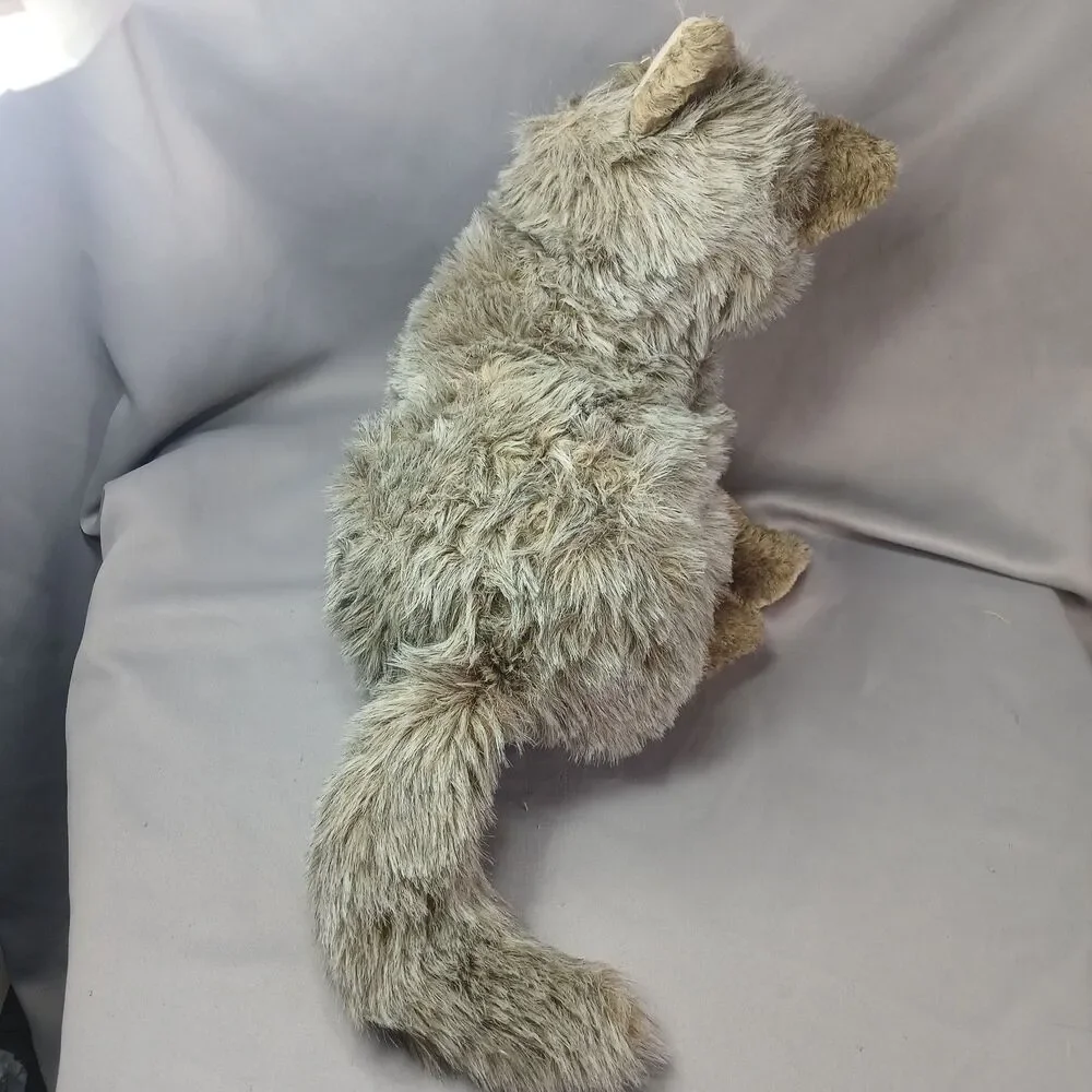 Folkmanis Coyote Hand Puppet Plush Preowned 11FM010 Puppy Size 16